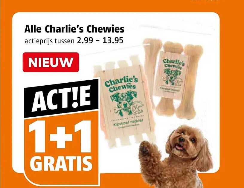 Alle Charlie's Chewies 1+1 GRATIS