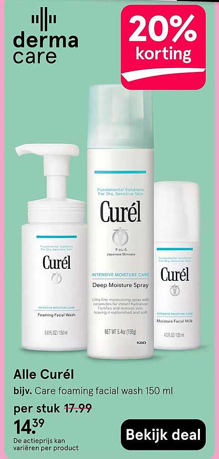 Alle Curél 20% korting