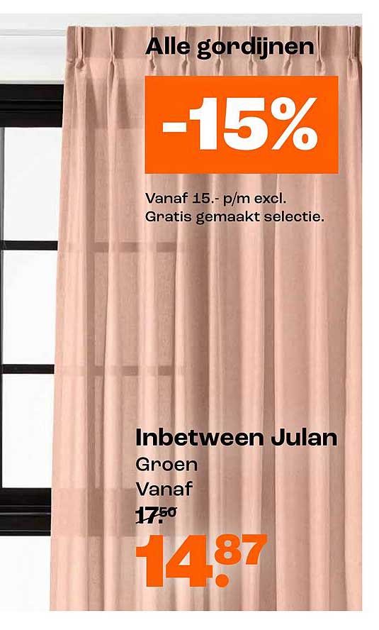 Alle gordijnen -15%