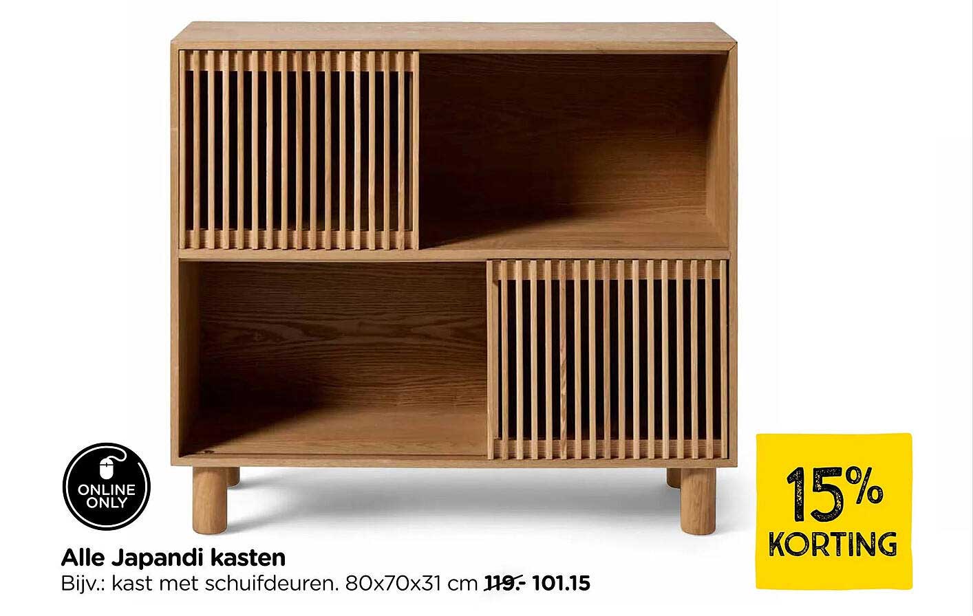 Alle Japandi kasten 15% KORTING