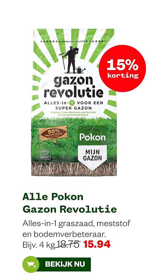 Alle Pokon Gazon Revolutie