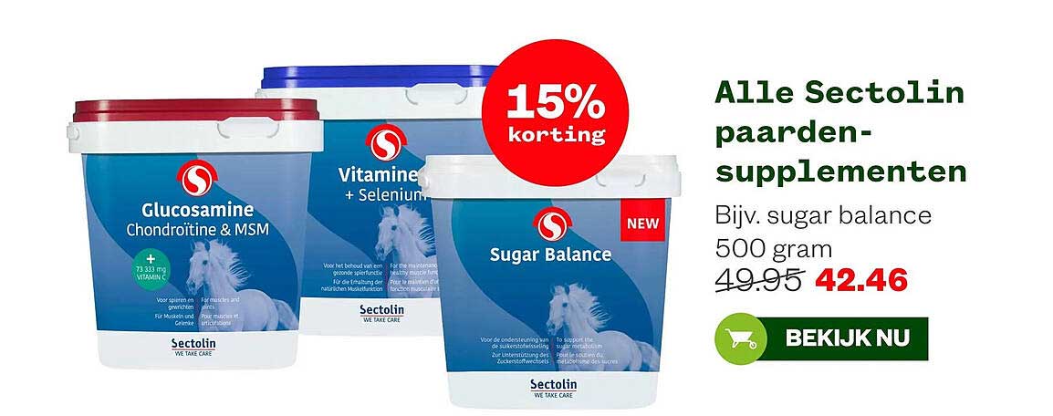 Alle Sectolin paarden-supplementen