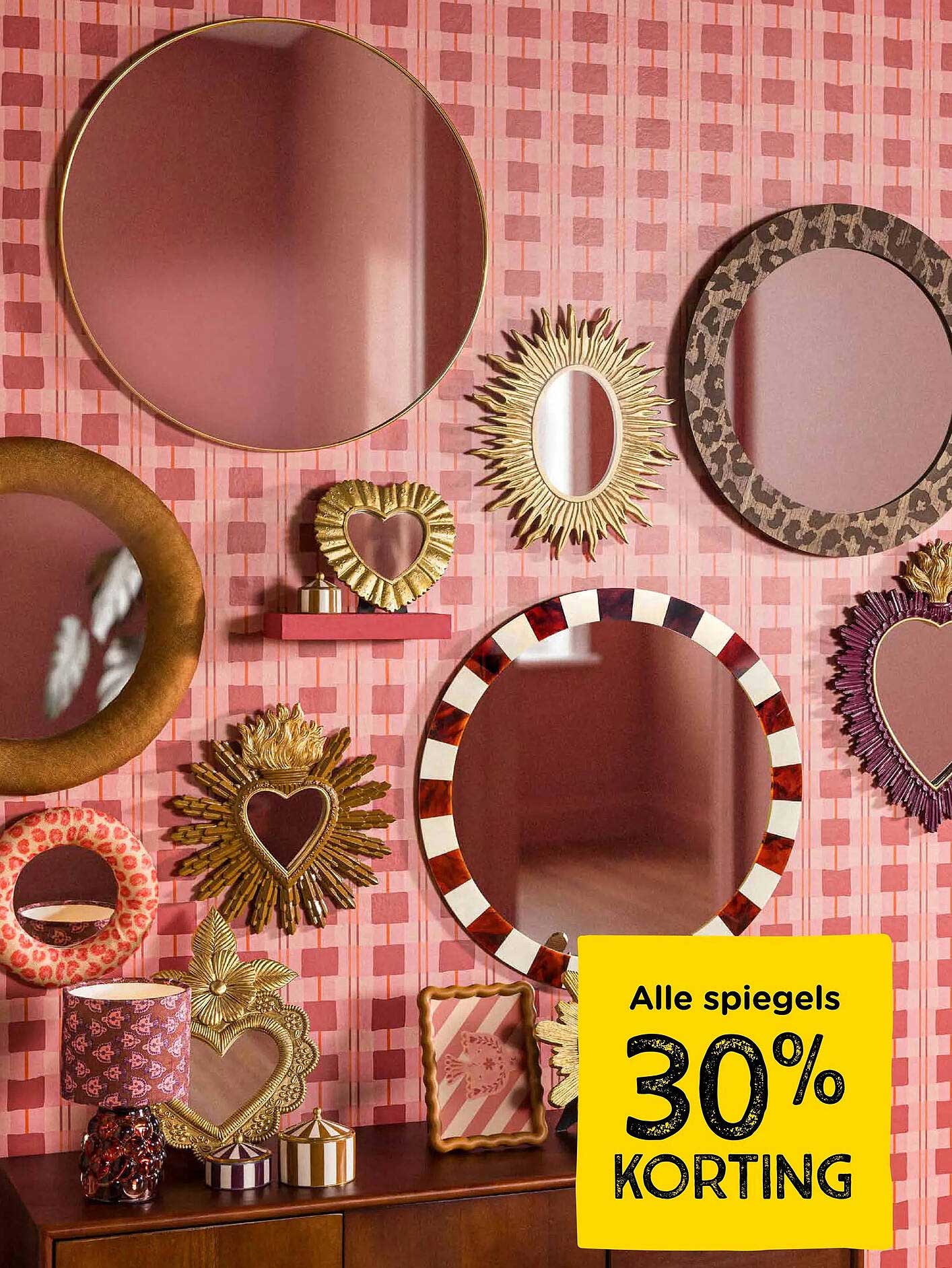 Alle spiegels 30% KORTING