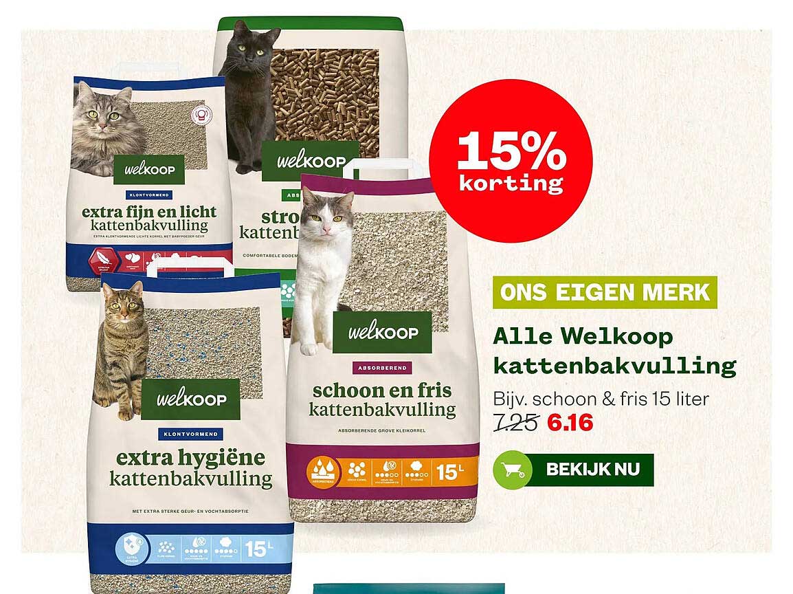 Alle Welkoop kattenbakvulling