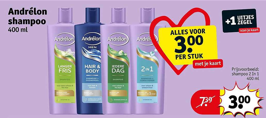 Andrélon shampoo 400 ml