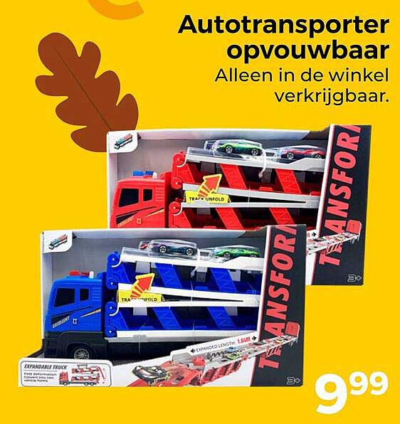 Autotransporter opvouwbaar Alleen in de winkel verkrijgbaar.