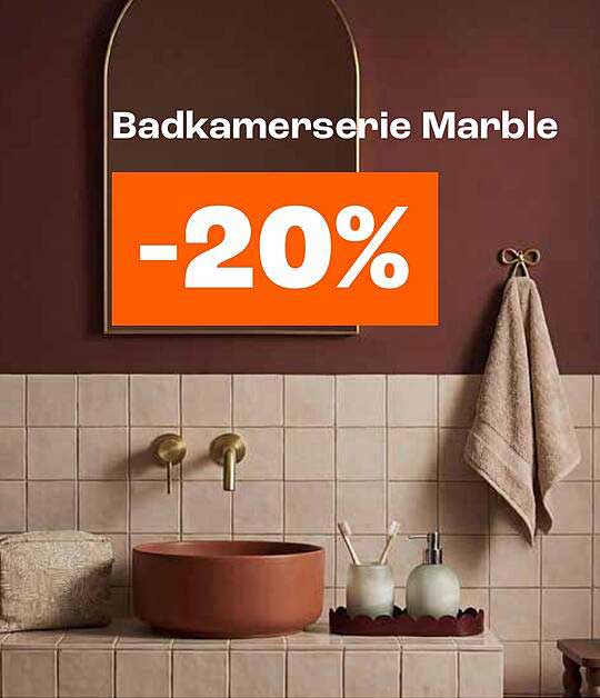 Badkamerserie Marble -20%