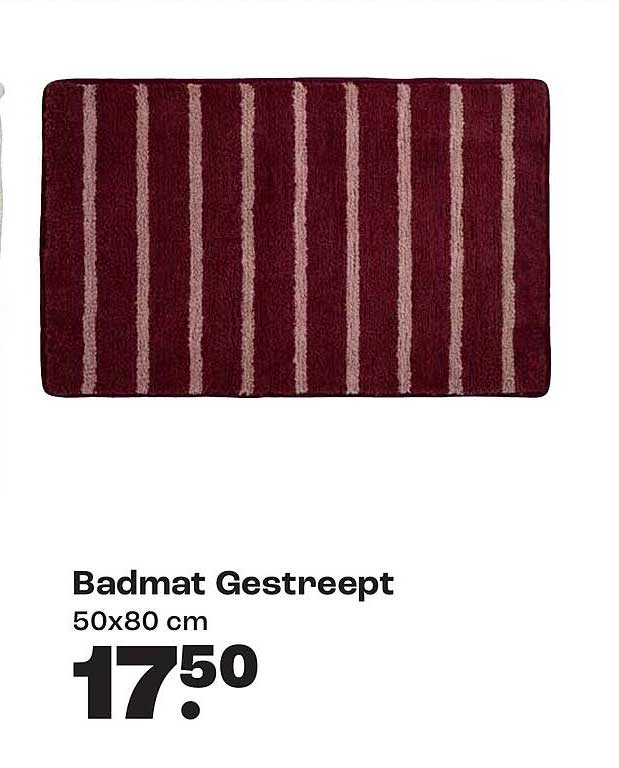 Badmat Gestreept