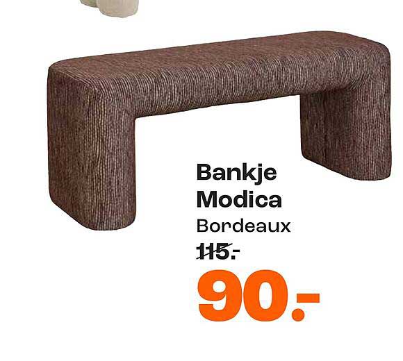 Bankje Modica Bordeaux