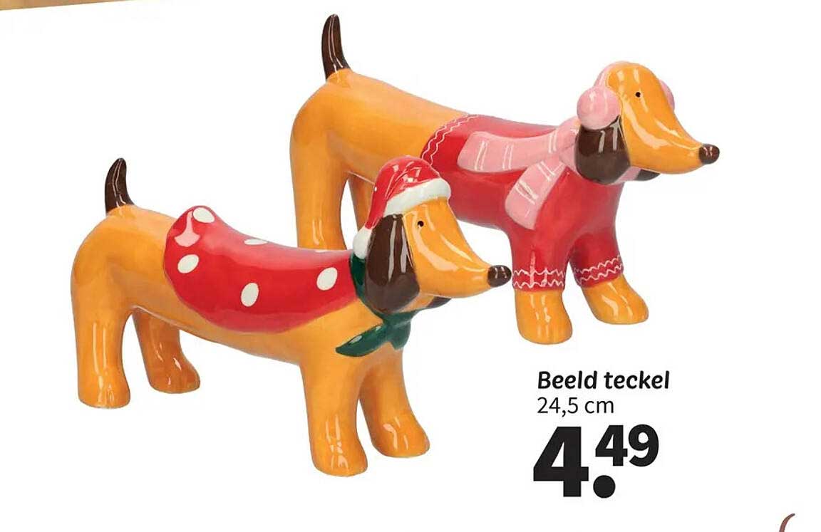 Beeld teckel 24,5 cm