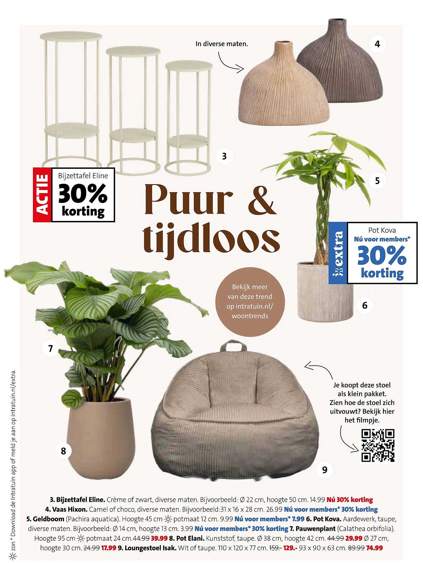 Bijzettafel Eline 30% korting