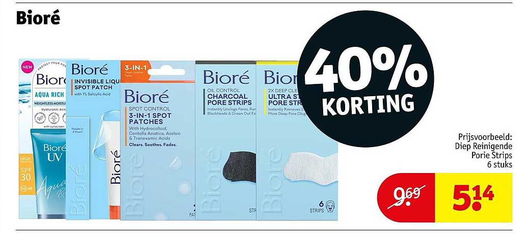 Biore 40% KORTING