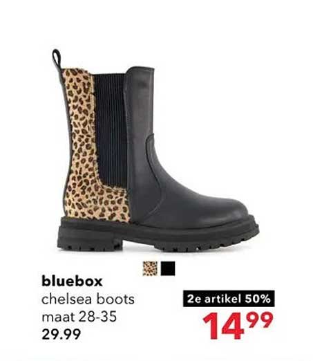 bluebox chelsea boots maat 28-35 2e artikel 50%