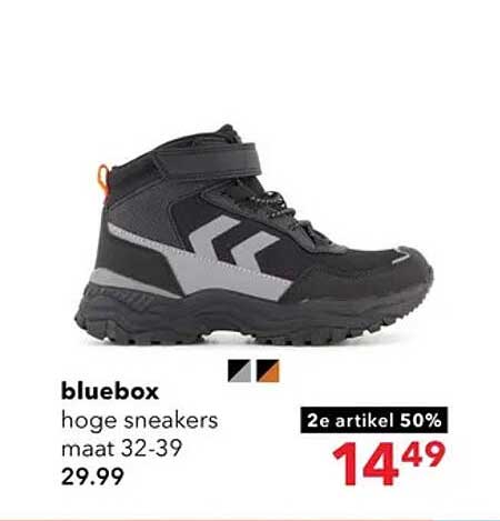 bluebox hoge sneakers maat 32-39 2e artikel 50%