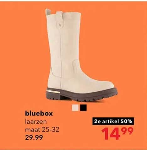 bluebox laarzen maat 25-32 2e artikel 50%