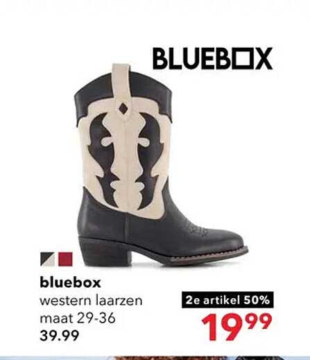 bluebox western laarzen maat 29-36 2e artikel 50%