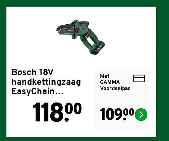 Bosch 18V handkettingzaag EasyChain...