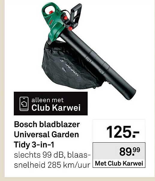 Bosch bladblazer Universal Garden Tidy 3-in-1