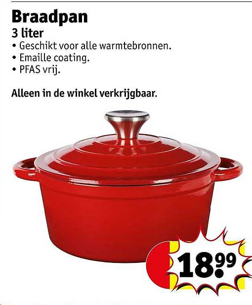 Braadpan 3 liter