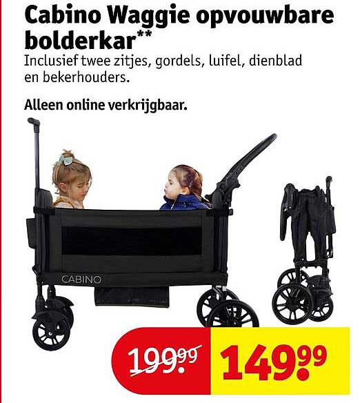 Cabino Waggie opvouwbare bolderkar**