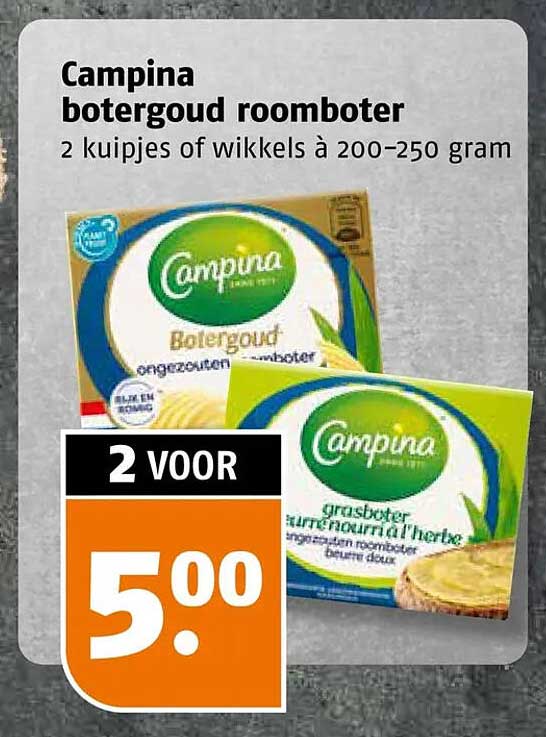 Campina botergoud roomboter