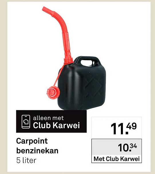 Carpoint benzinekan 5 liter