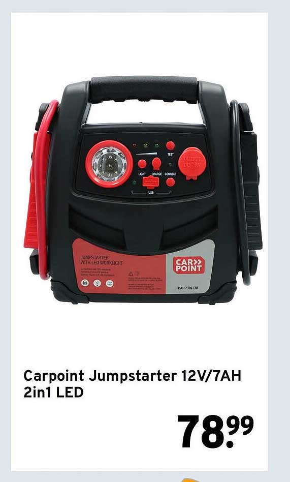Carpoint Jumpstarter 12V/7AH 2in1 LED