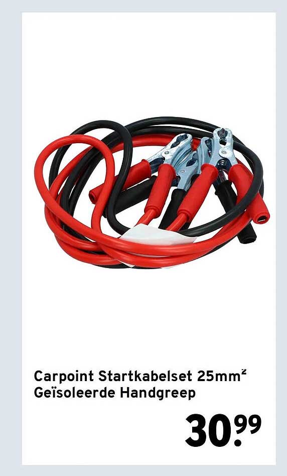 Carpoint Startkabelset 25mm² Geïsoleerde Handgreep