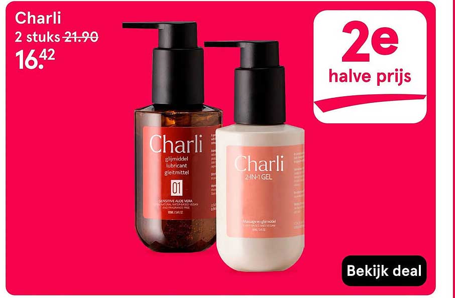 Charli 2 stuks 2e halve prijs
