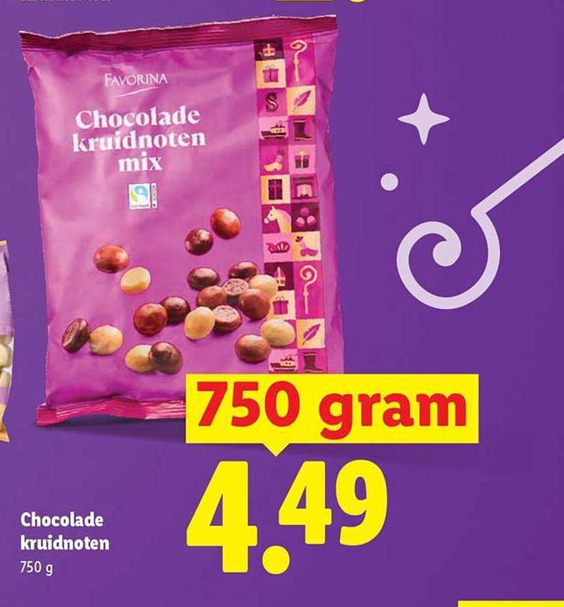 Chocolade kruidnoten mix 750 gram