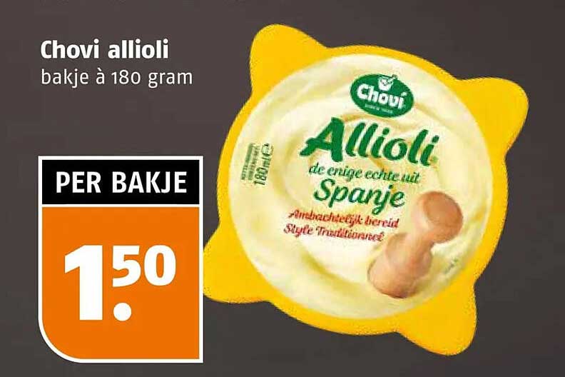 Chovi allioli bakje à 180 gram