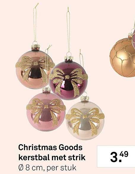 Christmas Goods kerstbal met strik