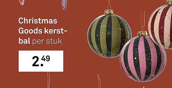 Christmas Goods kerstbal per stuk