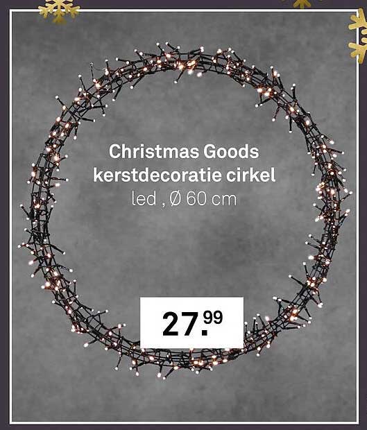 Christmas Goods kerstdecoratie cirkel led , Ø 60 cm
