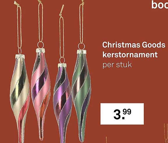 Christmas Goods kerstornament per stuk