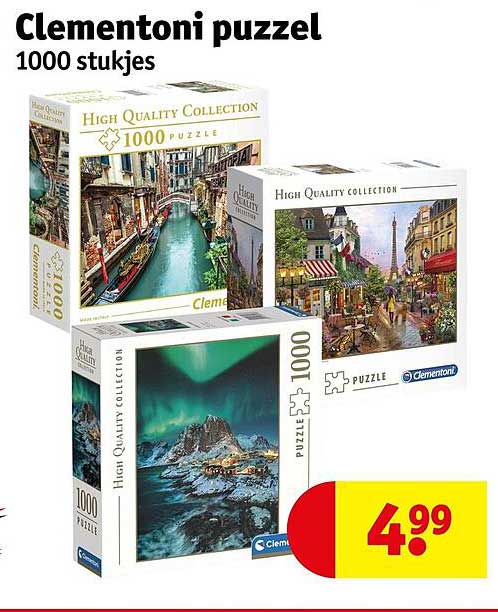 Clementoni puzzle 1000 stukjes