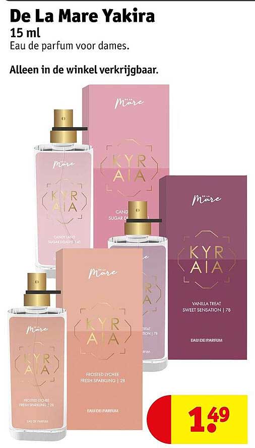 De La Mare Yakira 15 ml Eau de parfum voor dames