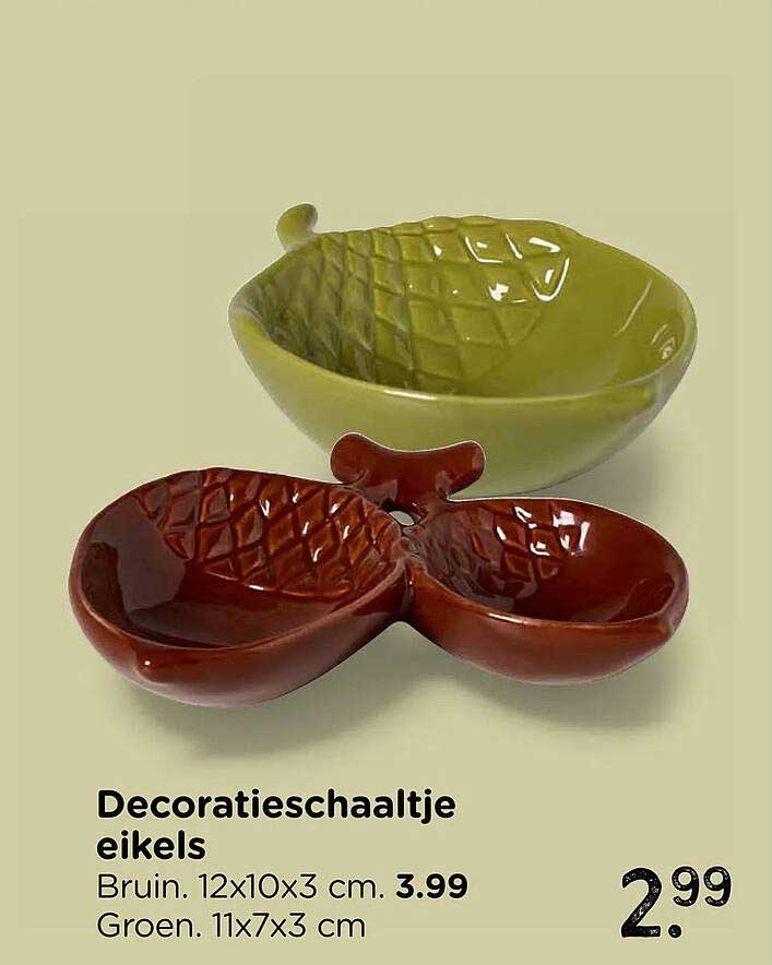 Decoratieschaaltje eikels