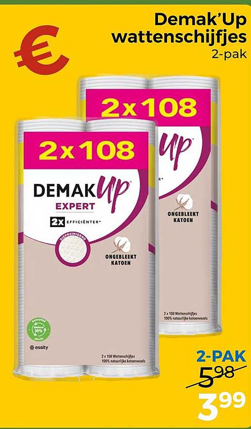 Demak'Up wattenschijfjes 2-pak
