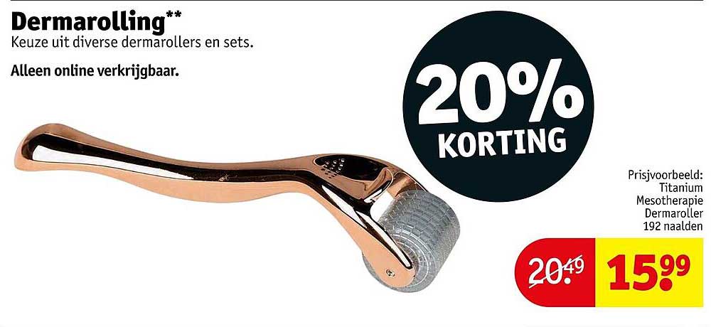 Dermarolling** 20% KORTING