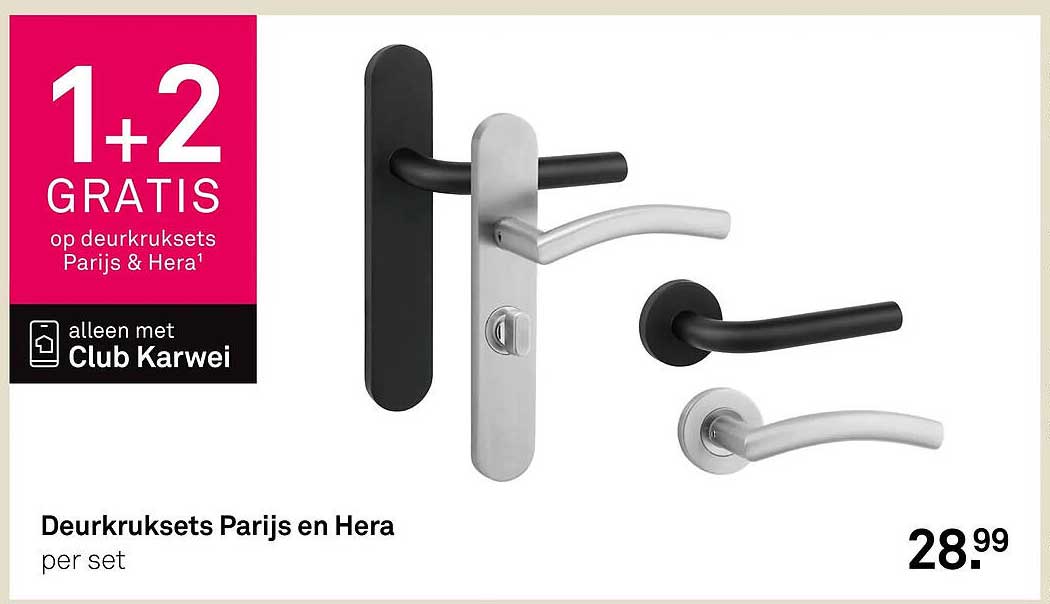 Deurkrukset Parijs en Hera 1+2 GRATIS
