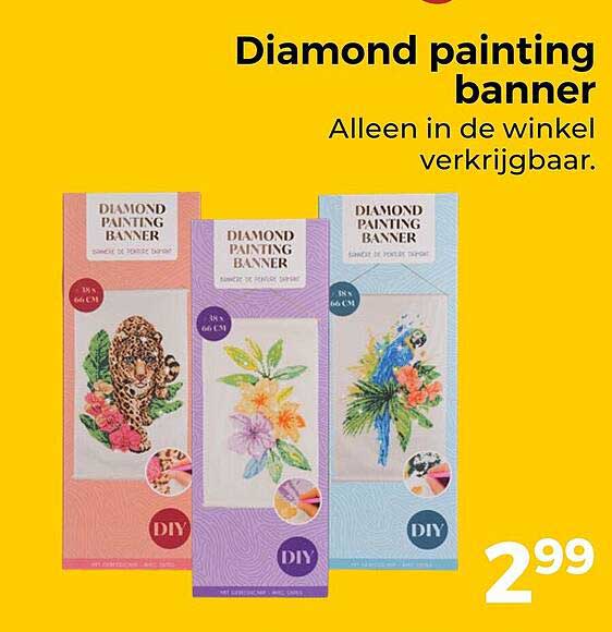 Diamond painting banner