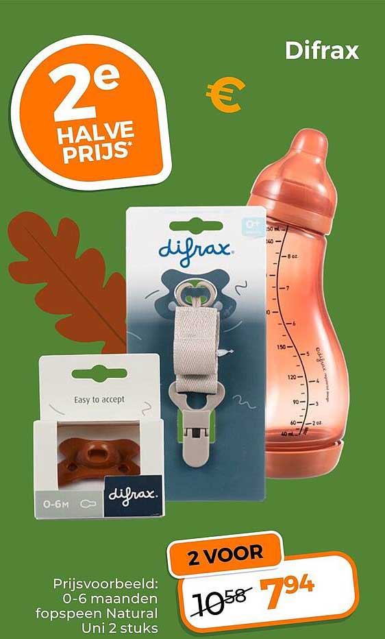 Difrax 2e halve prijs