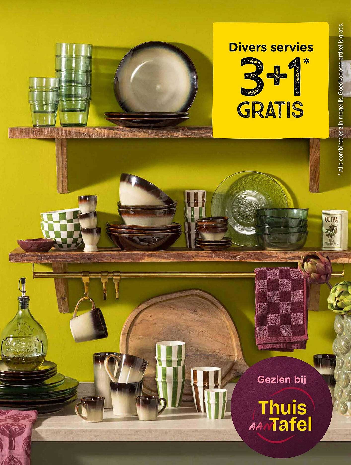 Divers servies 3+1 GRATIS