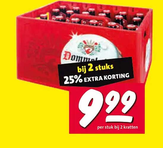 Dommelsch bij 2 stuks 25% EXTRA KORTING