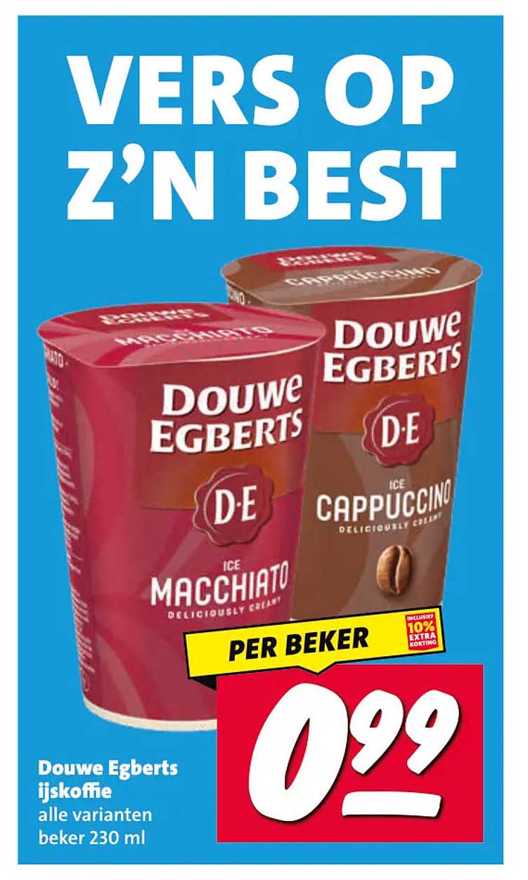 Douwe Egberts ijskoffie alle varianten beker 230 ml