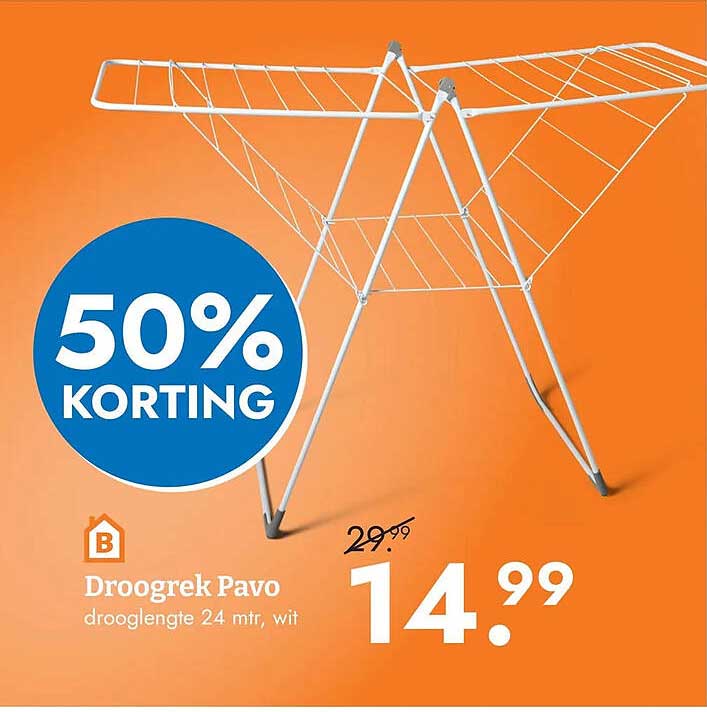 Droogrek Pavo 50% KORTING