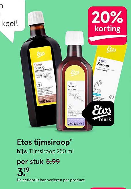 Etos tijmsiroop*