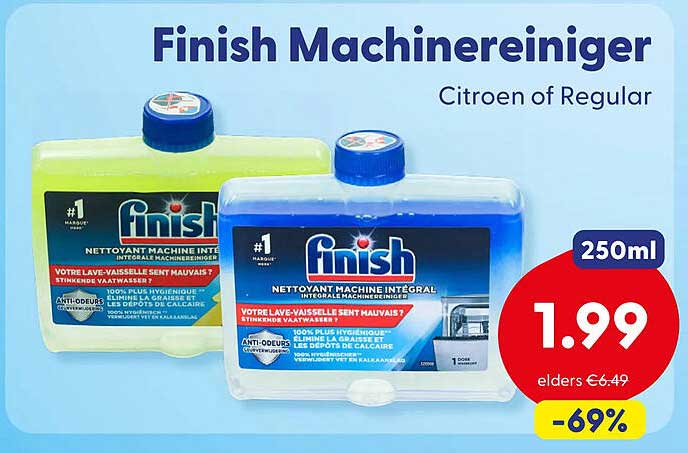 Finish Machinereiniger Citroen of Regular 250ml -69%