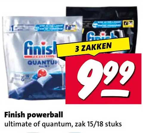 Finish powerball ultimate of quantum, zak 15/18 stuks 3 ZAKKEN